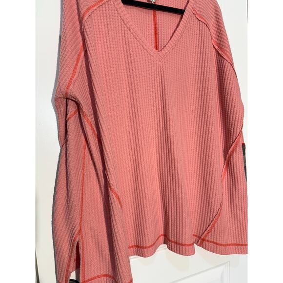 We the Free Free People Lovin Leopard Thermal Long Sleeve Shirt, Women 's Size M - Picture 3 of 8